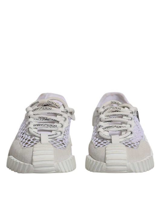 Dolce & Gabbana White Mesh NS1 Low Top Sports Sneaker Shoes - SMARTMARTNZ