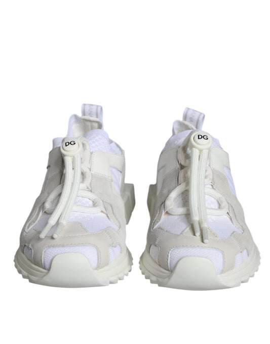 Dolce & Gabbana White Mesh Sorrento Trekking Sneakers Shoes - SMARTMARTNZ