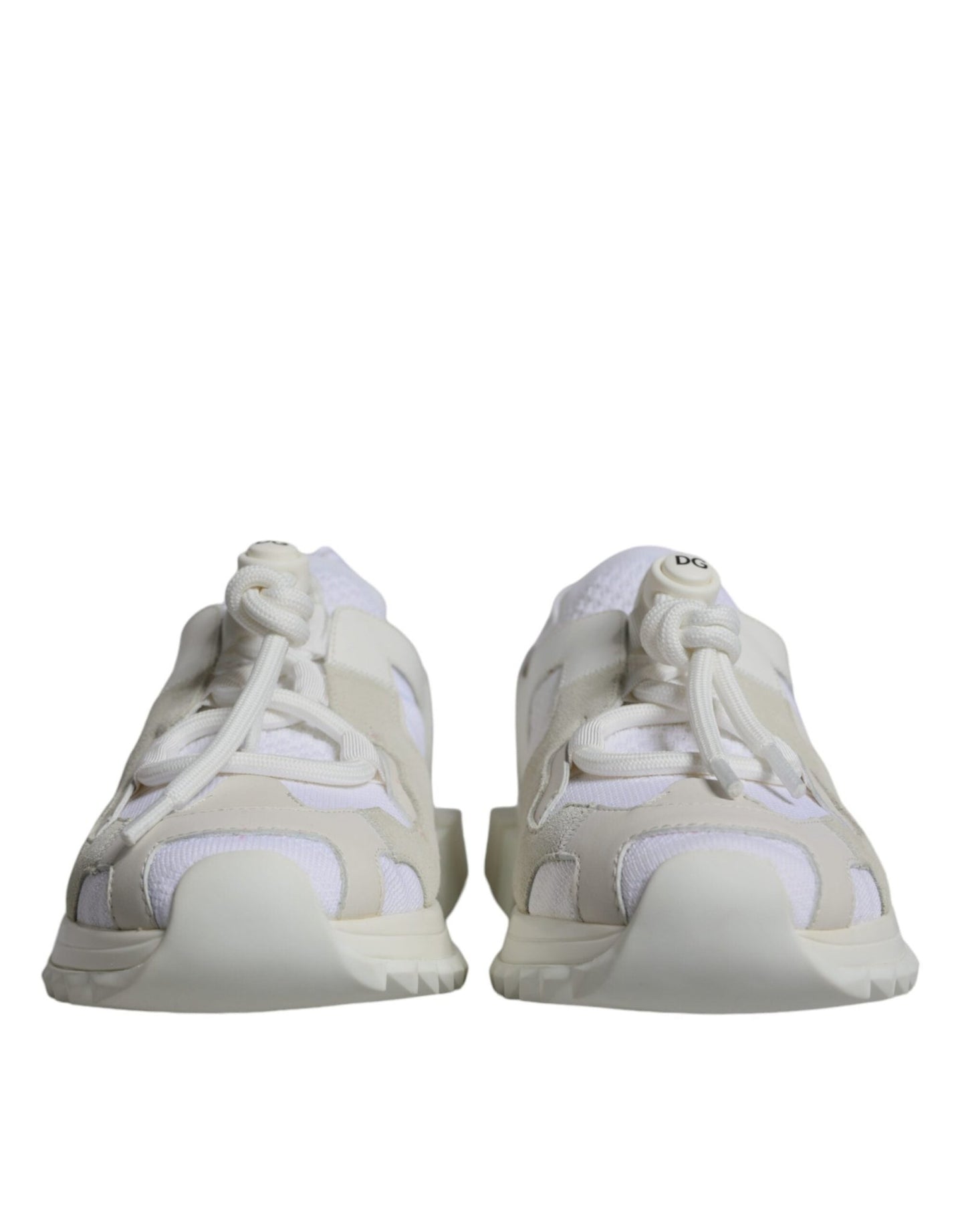 Dolce & Gabbana White Mesh Sorrento Trekking Sneakers Shoes - SMARTMARTNZ