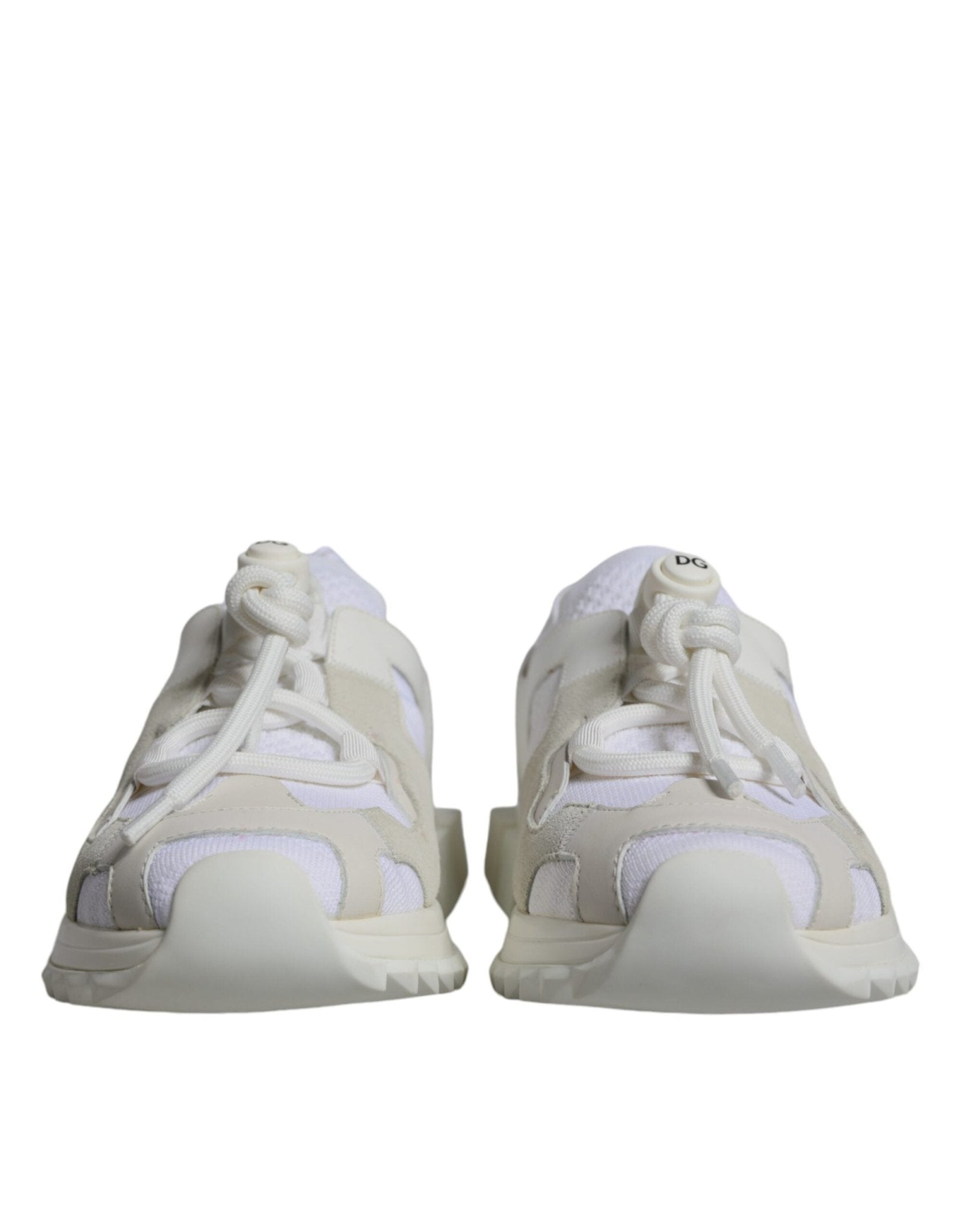 Dolce & Gabbana White Mesh Sorrento Trekking Sneakers Shoes - SMARTMARTNZ