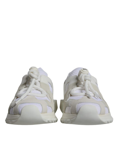 Dolce & Gabbana White Mesh Sorrento Trekking Sneakers Shoes - SMARTMARTNZ