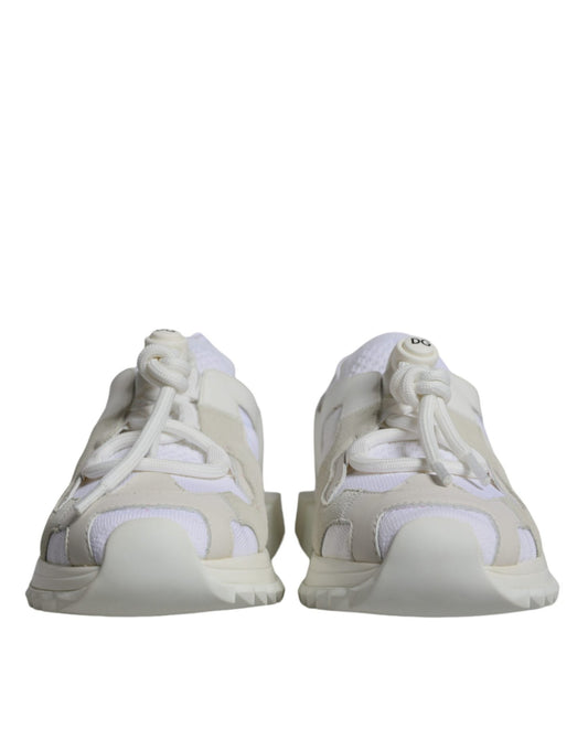 Dolce & Gabbana White Mesh Sorrento Trekking Sneakers Shoes - SMARTMARTNZ
