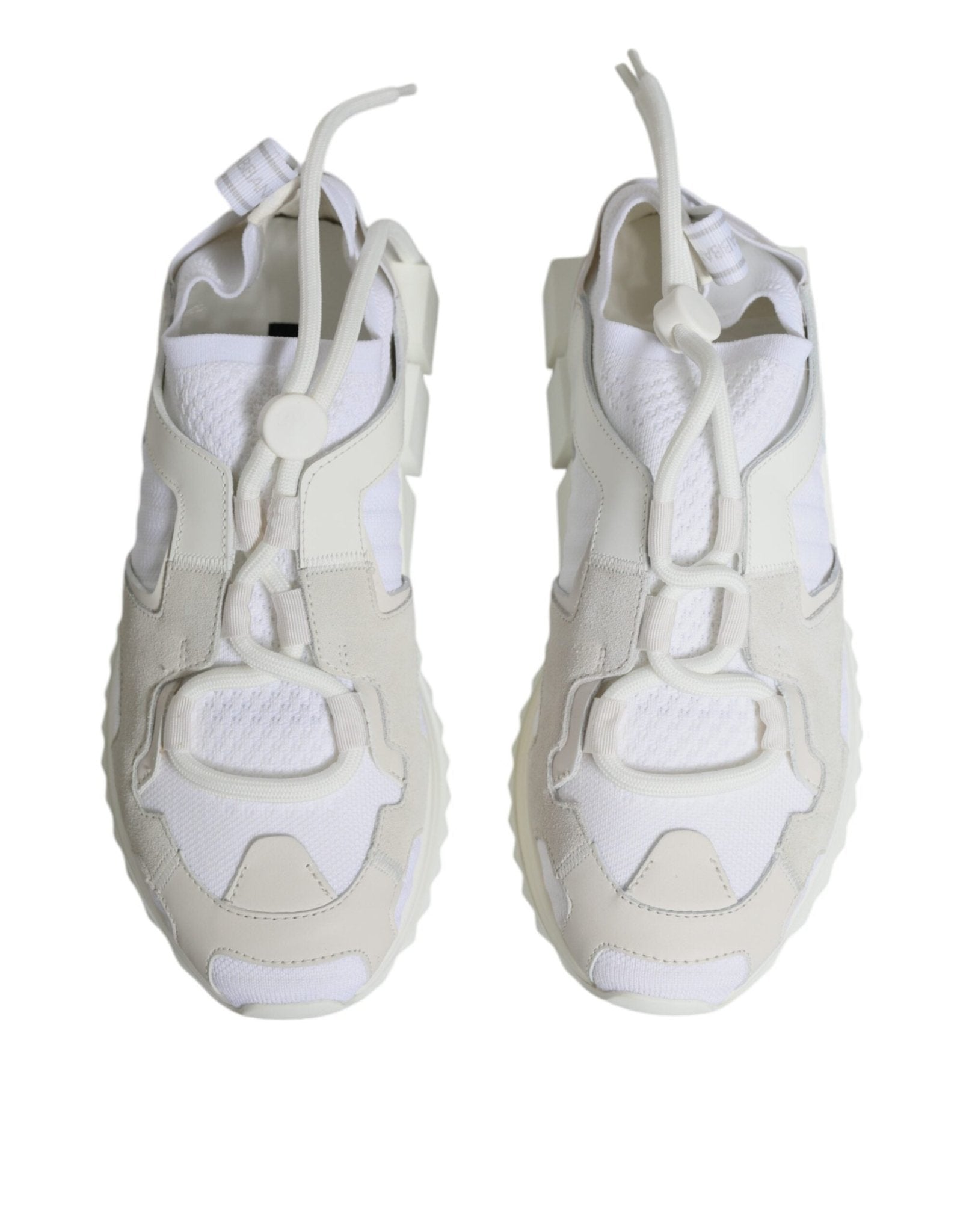 Dolce & Gabbana White Mesh Sorrento Trekking Sneakers Shoes - SMARTMARTNZ