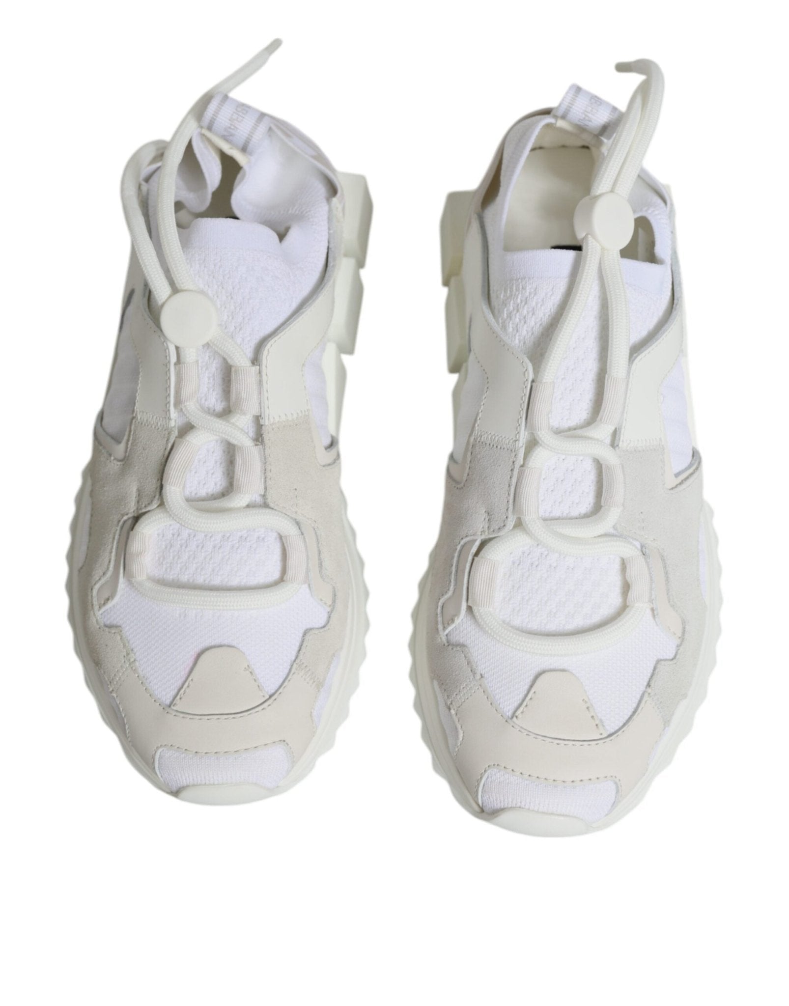 Dolce & Gabbana White Mesh Sorrento Trekking Sneakers Shoes - SMARTMARTNZ