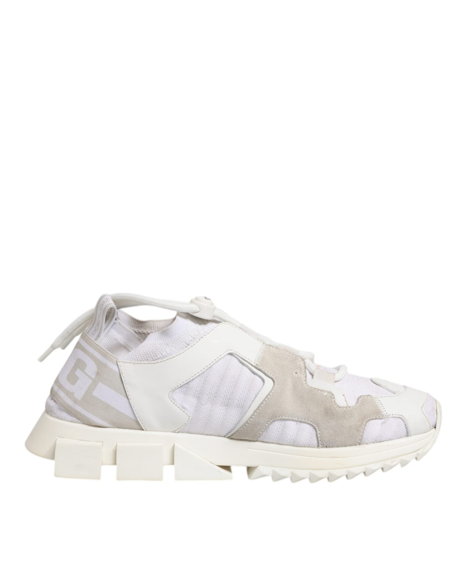 Dolce & Gabbana White Mesh Sorrento Trekking Sneakers Shoes - SMARTMARTNZ