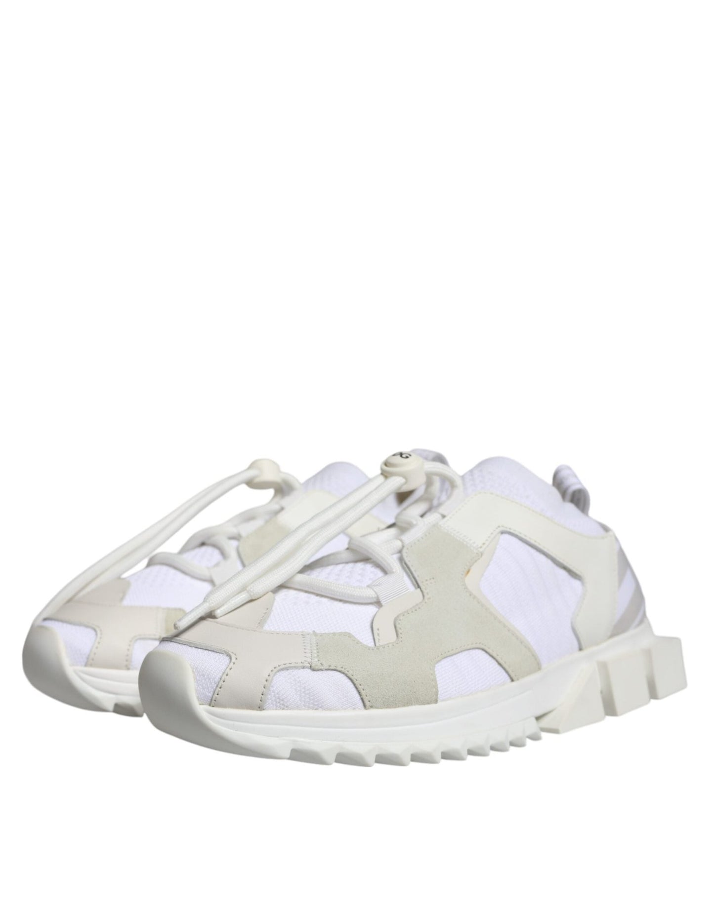 Dolce & Gabbana White Mesh Sorrento Trekking Sneakers Shoes - SMARTMARTNZ