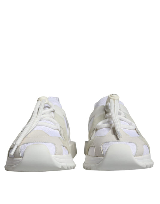 Dolce & Gabbana White Mesh Sorrento Trekking Sneakers Shoes - SMARTMARTNZ
