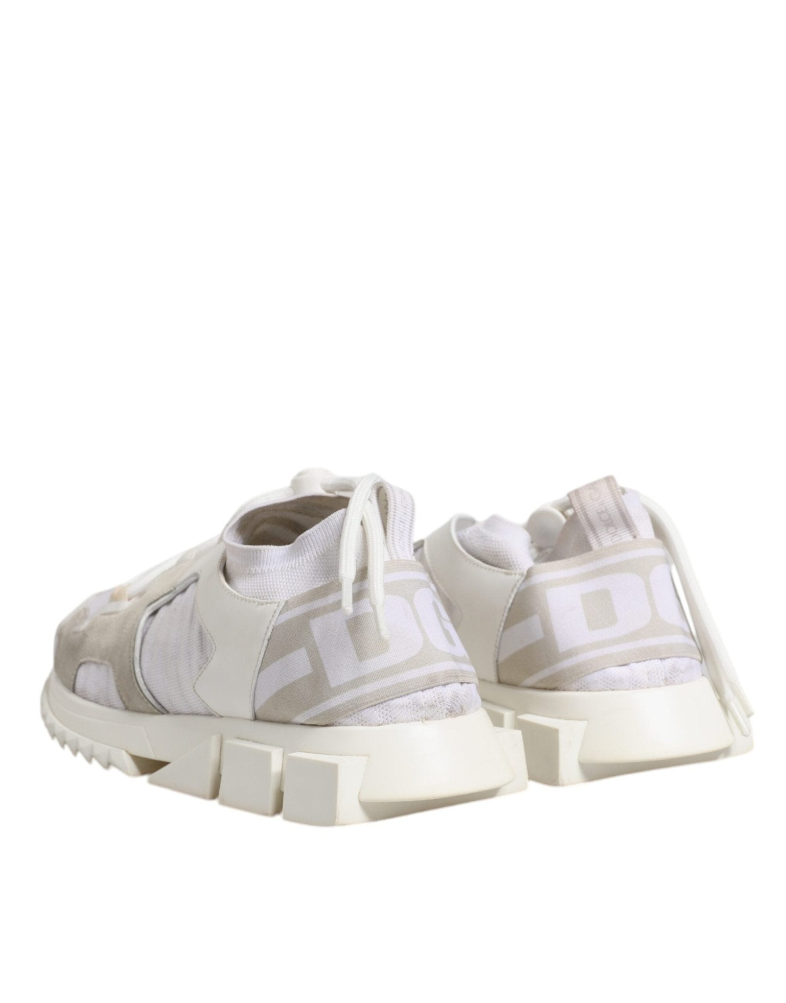 Dolce & Gabbana White Mesh Sorrento Trekking Sneakers Shoes - SMARTMARTNZ