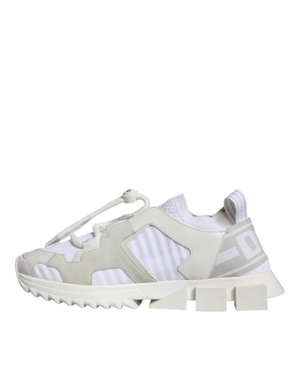 Dolce & Gabbana White Mesh Sorrento Trekking Sneakers Shoes - SMARTMARTNZ