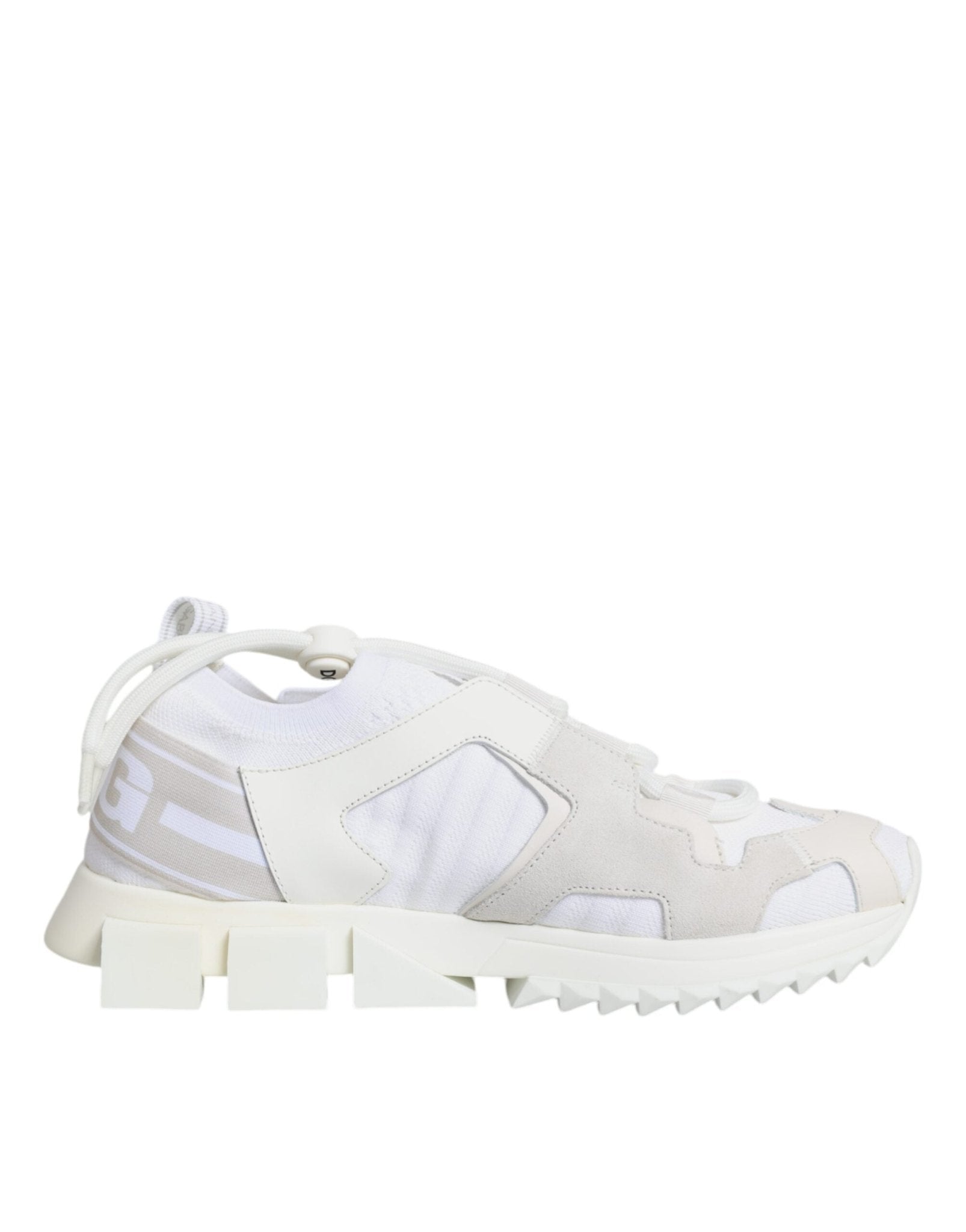 Dolce & Gabbana White Mesh Sorrento Trekking Sneakers Shoes - SMARTMARTNZ