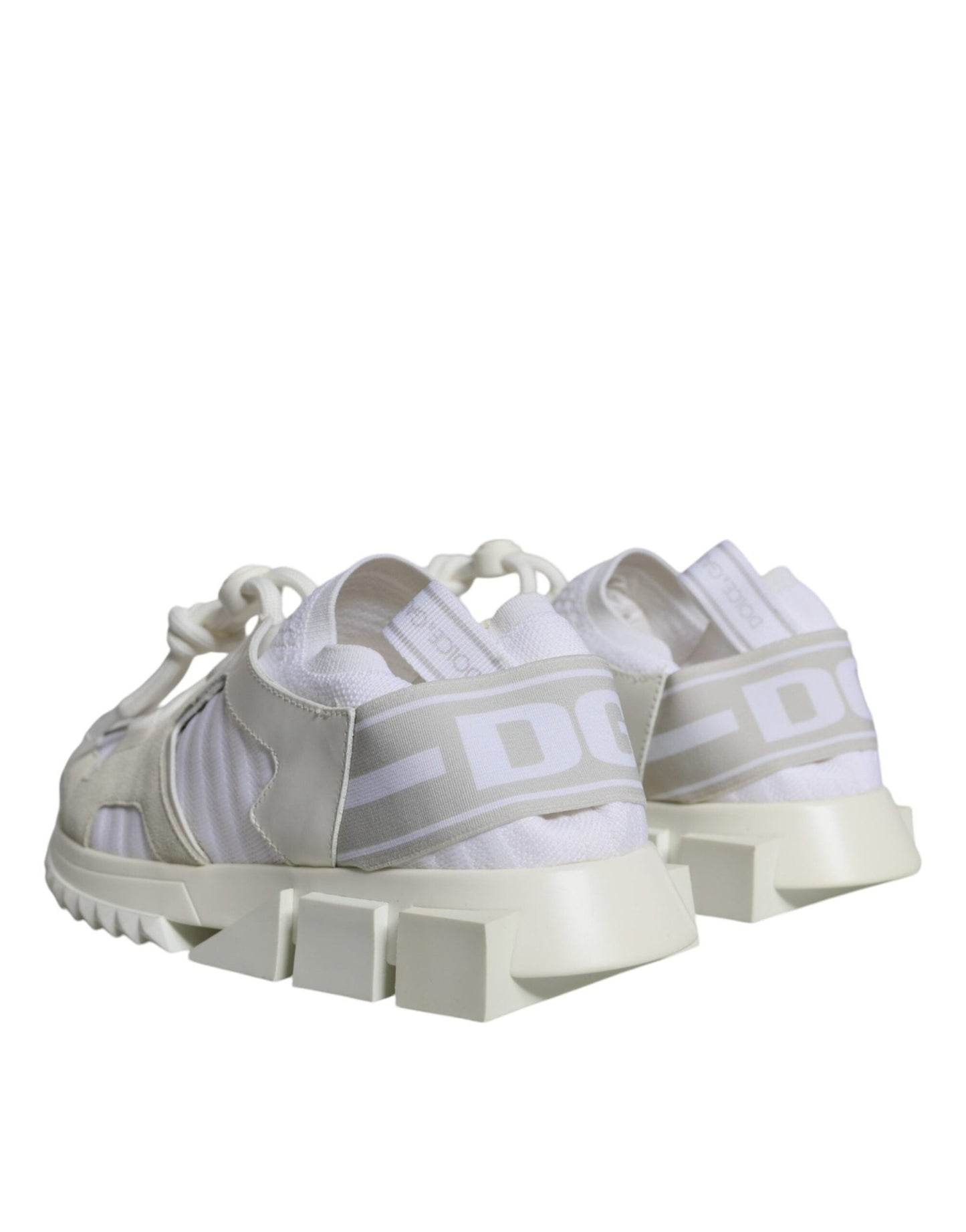 Dolce & Gabbana White Mesh Sorrento Trekking Sneakers Shoes - SMARTMARTNZ