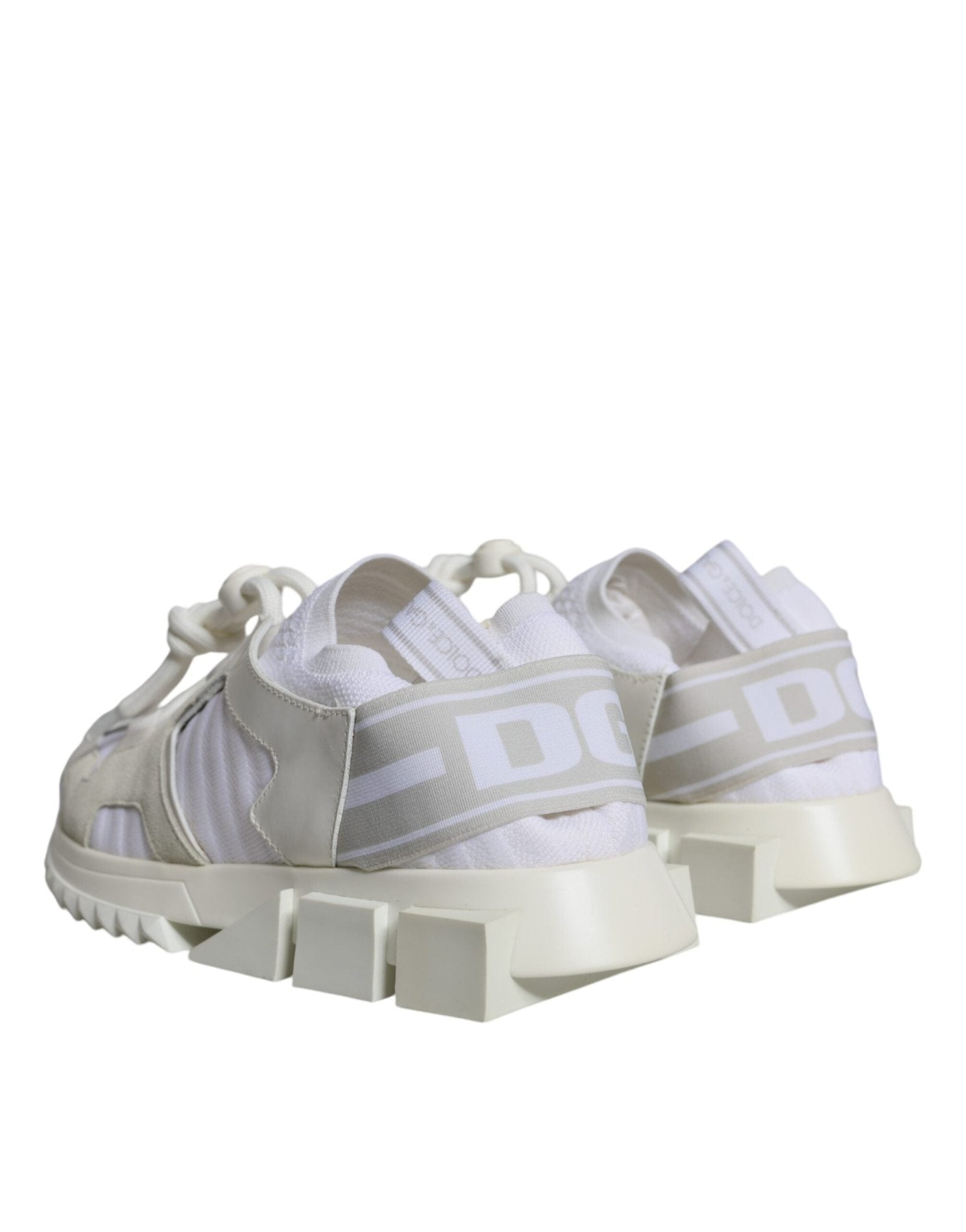 Dolce & Gabbana White Mesh Sorrento Trekking Sneakers Shoes - SMARTMARTNZ
