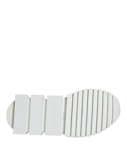 Dolce & Gabbana White Mesh Sorrento Trekking Sneakers Shoes - SMARTMARTNZ