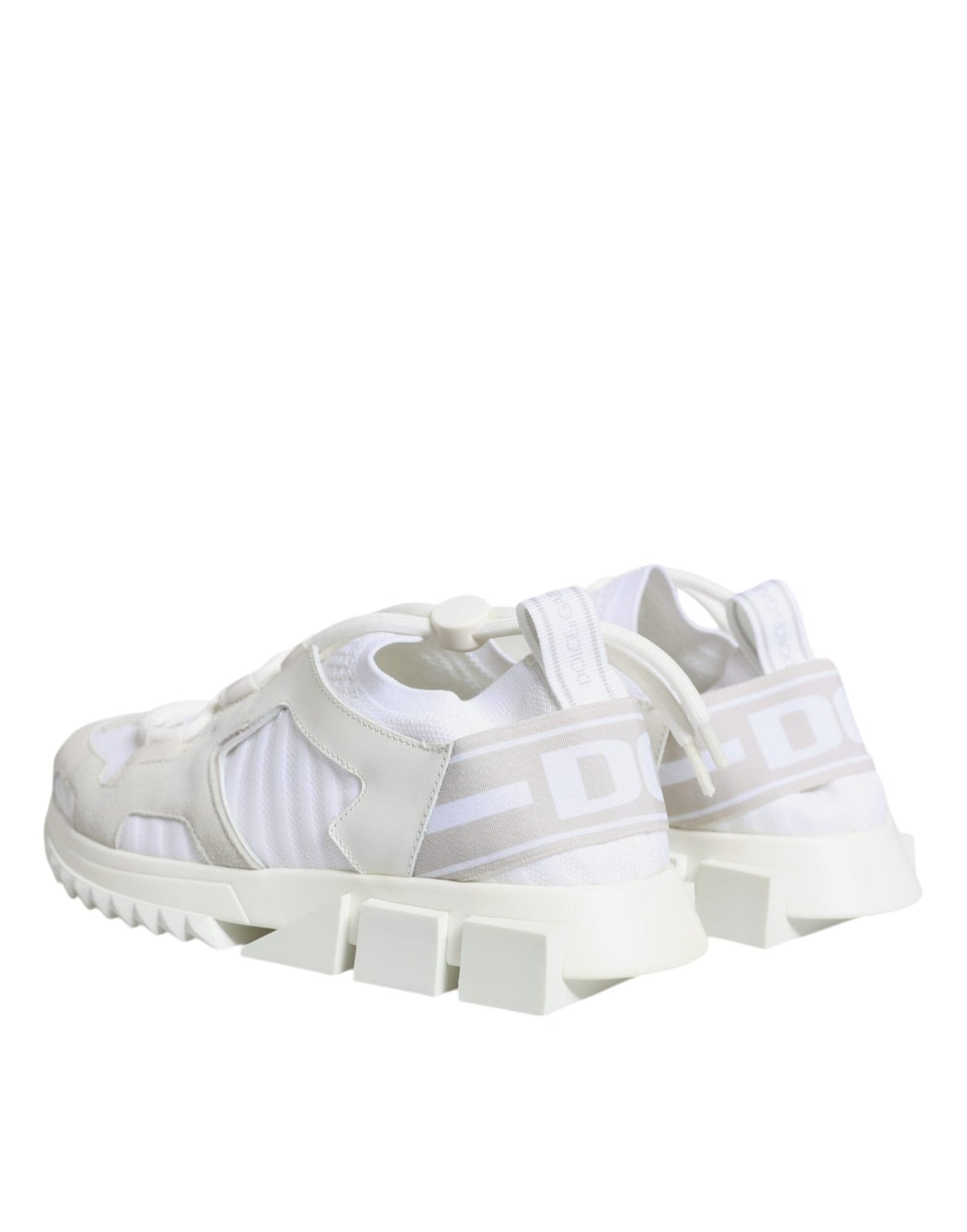 Dolce & Gabbana White Mesh Sorrento Trekking Sneakers Shoes - SMARTMARTNZ