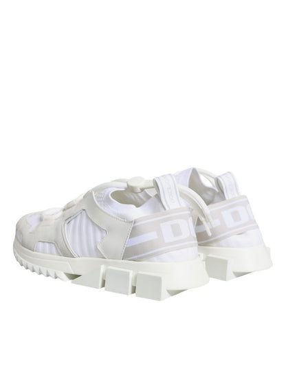 Dolce & Gabbana White Mesh Sorrento Trekking Sneakers Shoes - SMARTMARTNZ