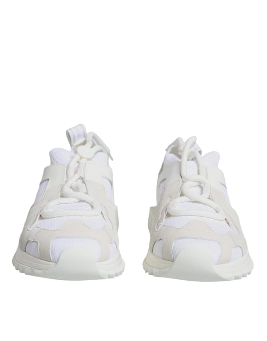 Dolce & Gabbana White Mesh Sorrento Trekking Sneakers Shoes - SMARTMARTNZ