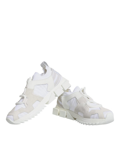 Dolce & Gabbana White Mesh Sorrento Trekking Sneakers Shoes - SMARTMARTNZ