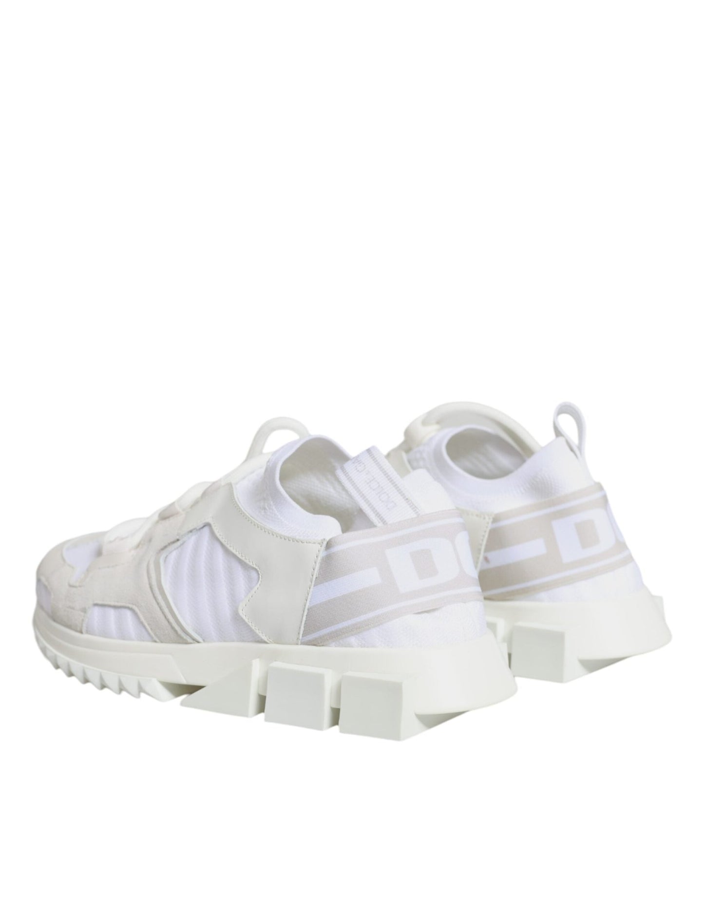 Dolce & Gabbana White Mesh Sorrento Trekking Sneakers Shoes - SMARTMARTNZ