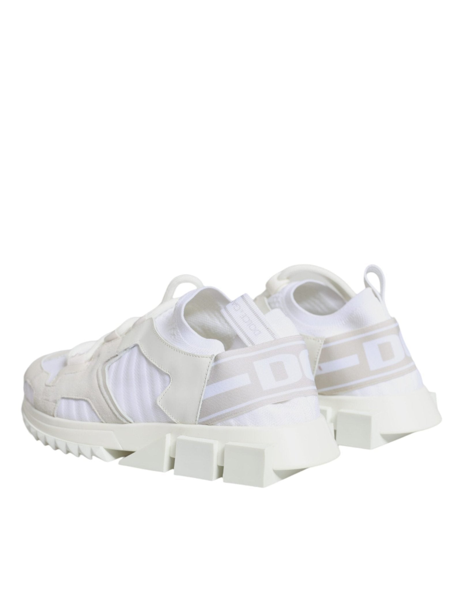 Dolce & Gabbana White Mesh Sorrento Trekking Sneakers Shoes - SMARTMARTNZ