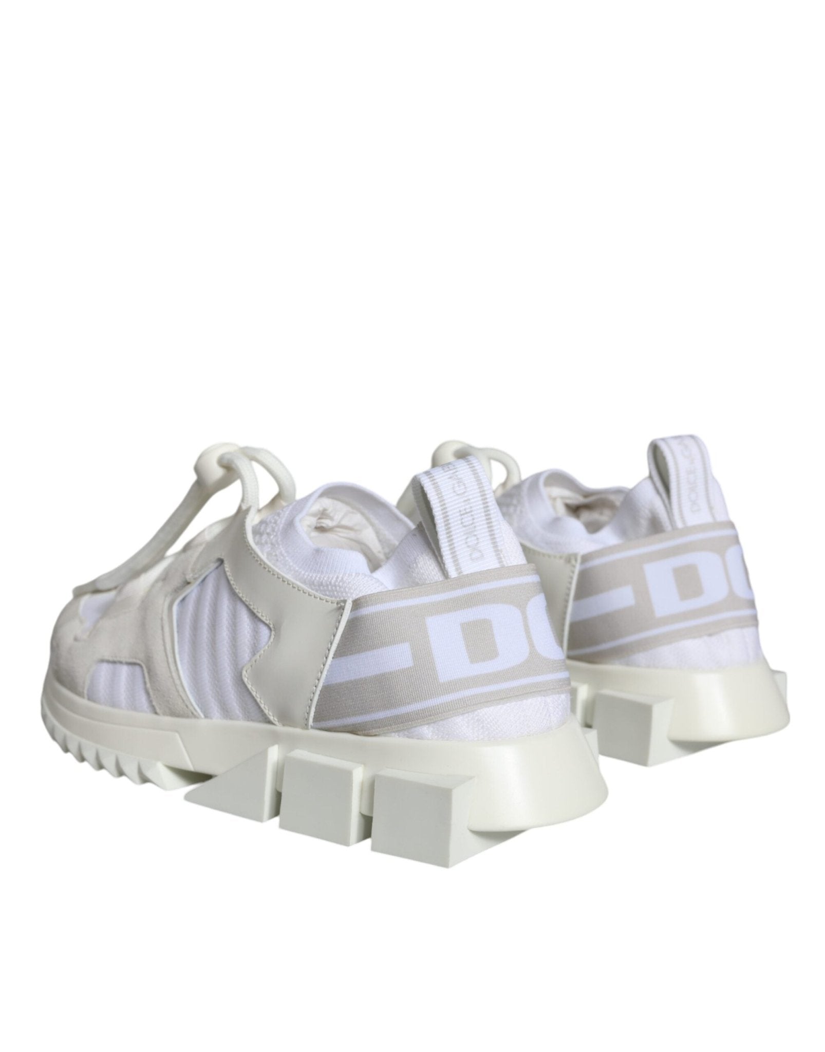 Dolce & Gabbana White Mesh Sorrento Trekking Sneakers Shoes - SMARTMARTNZ