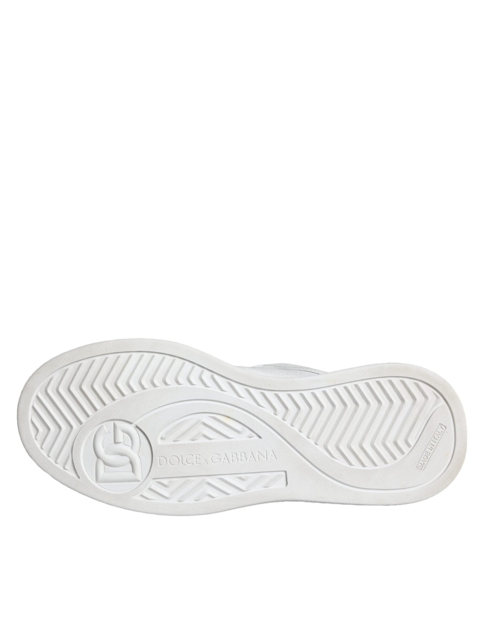 Dolce & Gabbana White Miami Leather Low Top Sneakers Shoes - SMARTMARTNZ