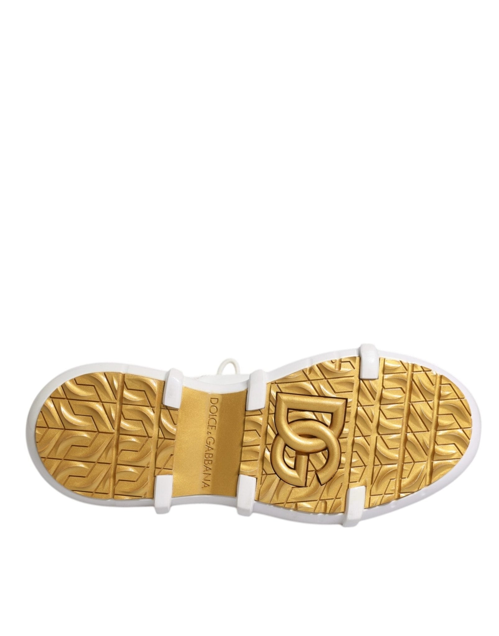 Dolce & Gabbana White Nylon Galileo High Top Sneakers Shoes - SMARTMARTNZ