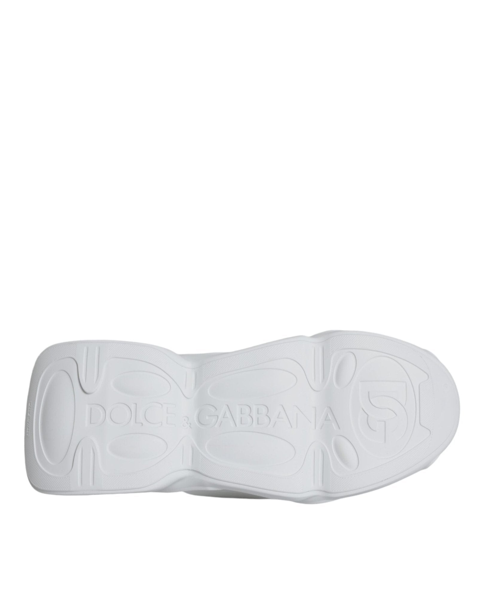 Dolce & Gabbana White Padded Fabric Low Top Sneakers Shoes - SMARTMARTNZ