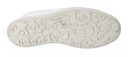 Dolce & Gabbana White Saint Tropez Lace Up Men Sneakers Men Shoes - SMARTMARTNZ