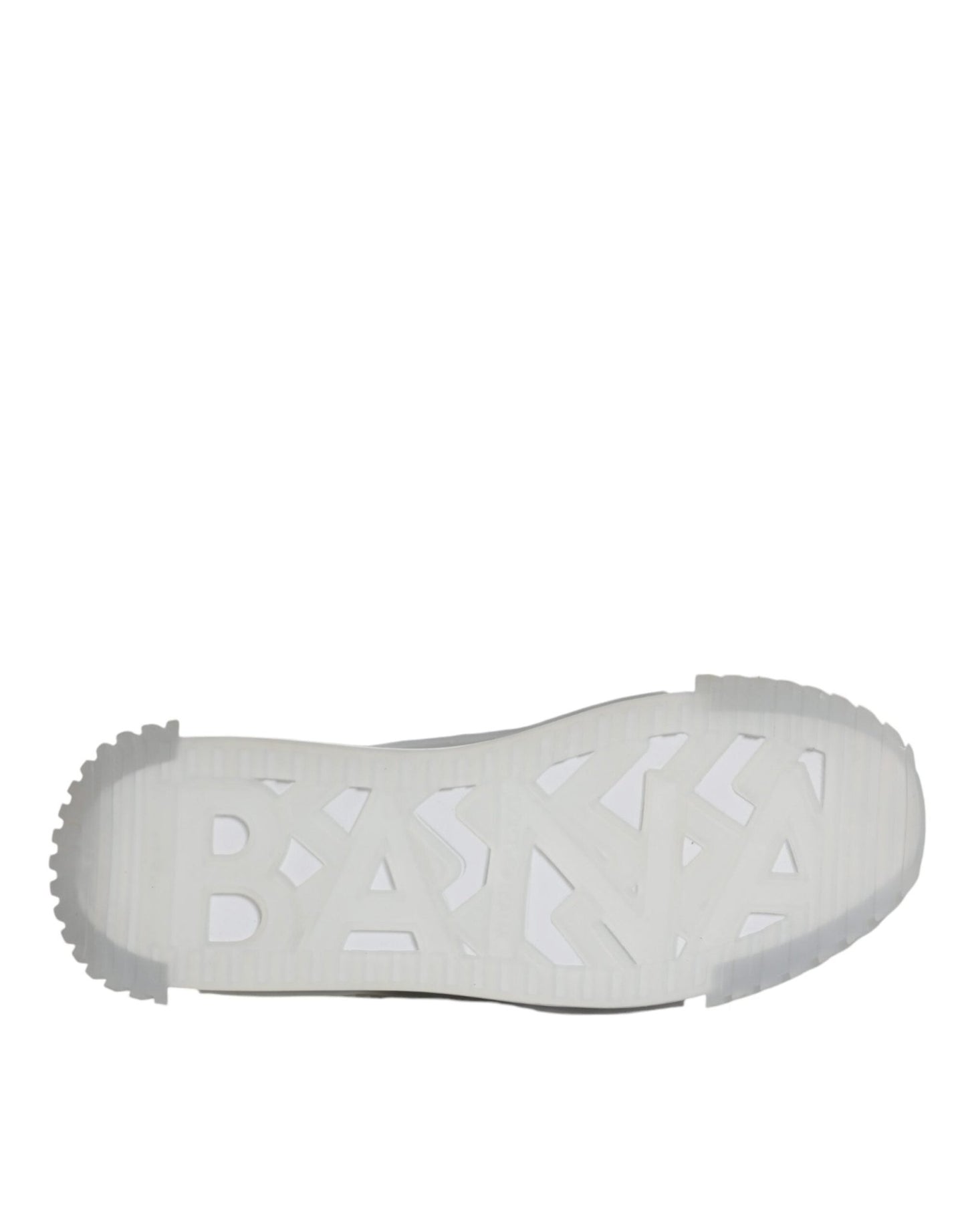 Dolce & Gabbana White Silver Low Top NS1 Sneakers Shoes - SMARTMARTNZ