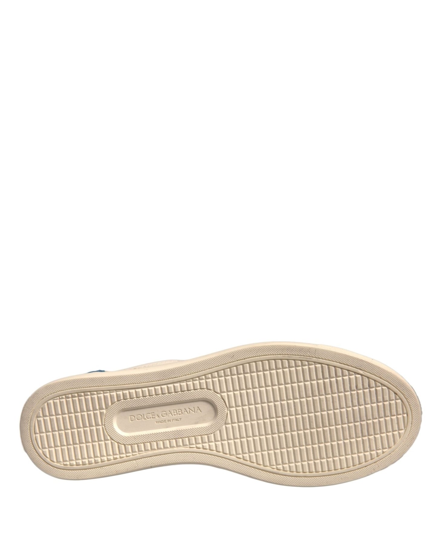 Dolce & Gabbana White Suede Leather Low Top Sneakers Shoes - SMARTMARTNZ