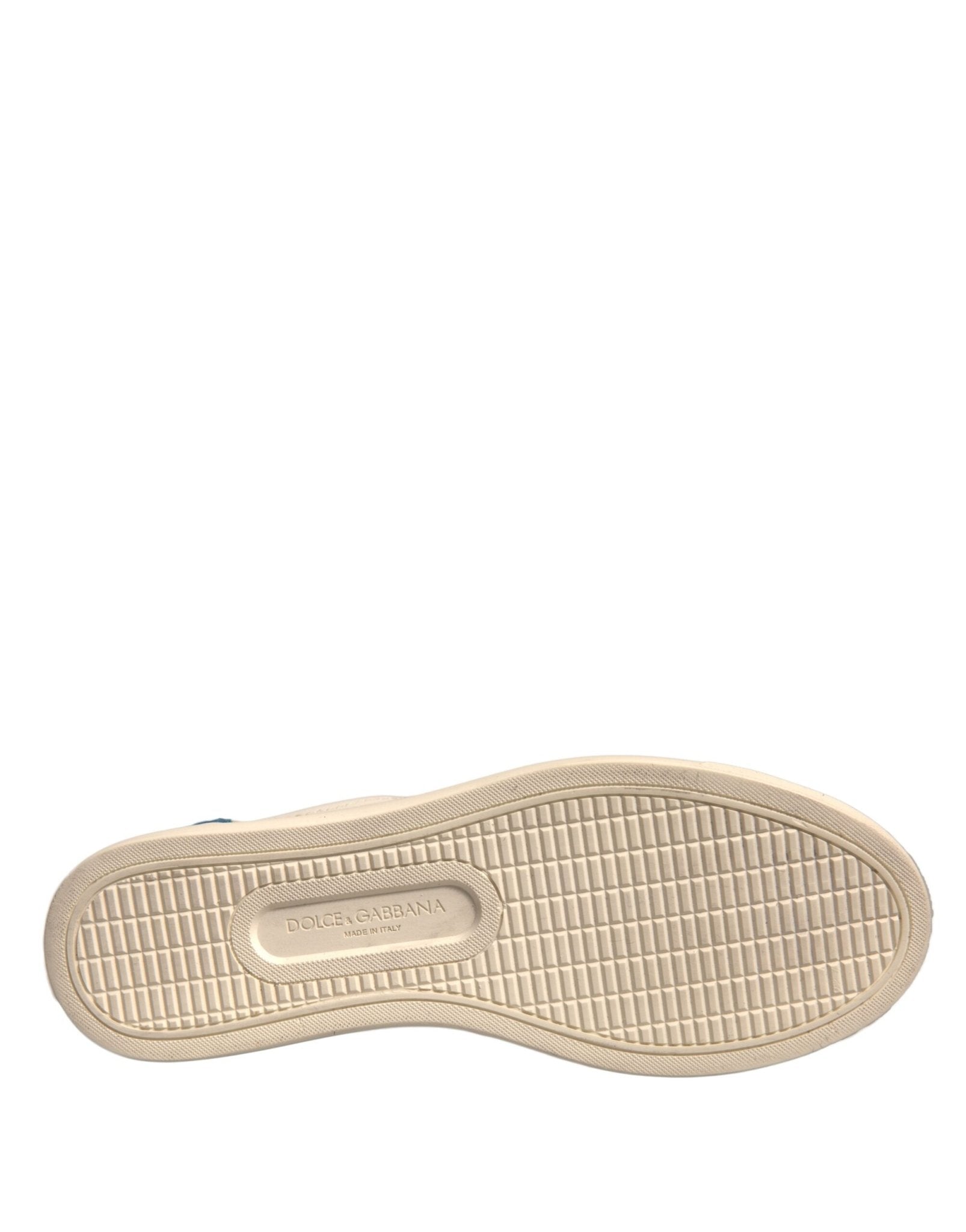 Dolce & Gabbana White Suede Leather Low Top Sneakers Shoes - SMARTMARTNZ