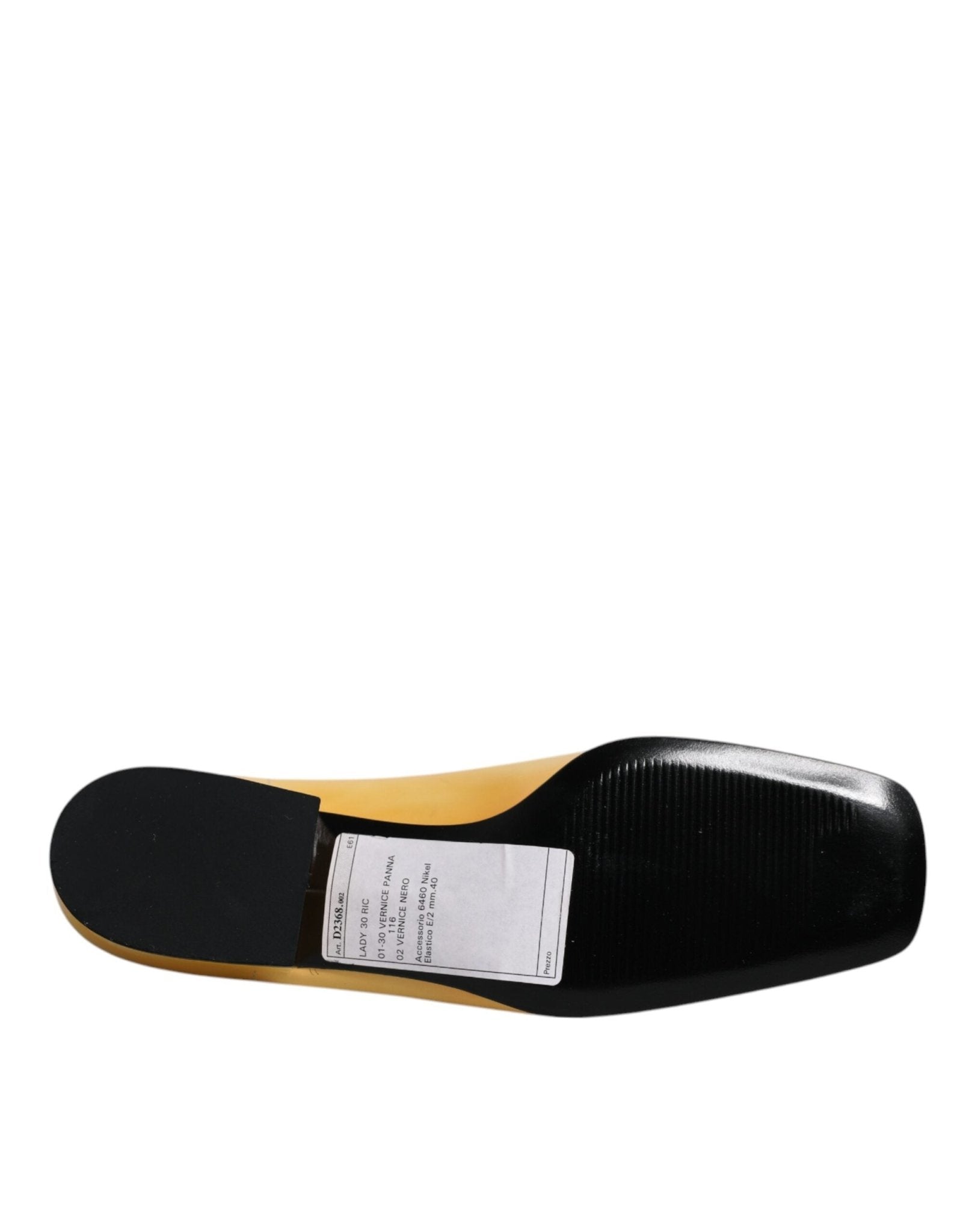 Dolce & Gabbana Yellow Leather Logo Plaque Slip On Mocassin Shoes - SMARTMARTNZ