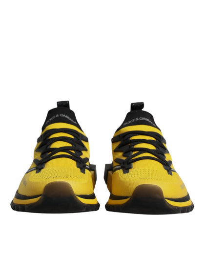 Dolce & Gabbana Yellow SORRENTO Sport Stretch Sneakers Shoes - SMARTMARTNZ