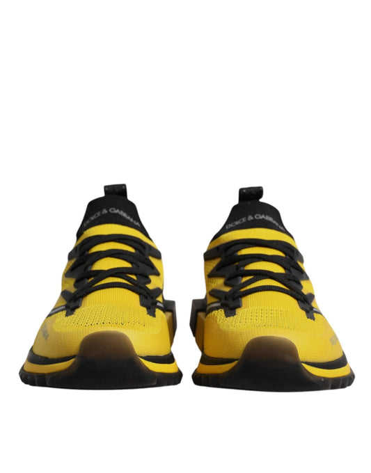 Dolce & Gabbana Yellow SORRENTO Sport Stretch Sneakers Shoes - SMARTMARTNZ