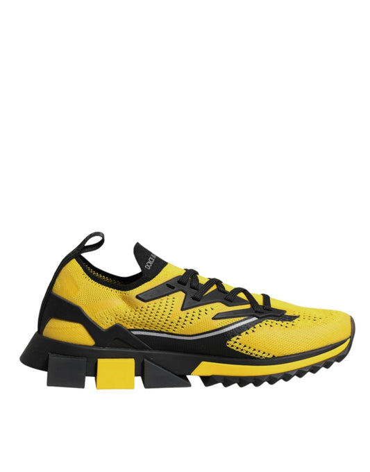 Dolce & Gabbana Yellow SORRENTO Sport Stretch Sneakers Shoes - SMARTMARTNZ