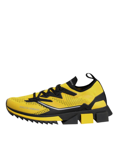 Dolce & Gabbana Yellow SORRENTO Sport Stretch Sneakers Shoes - SMARTMARTNZ