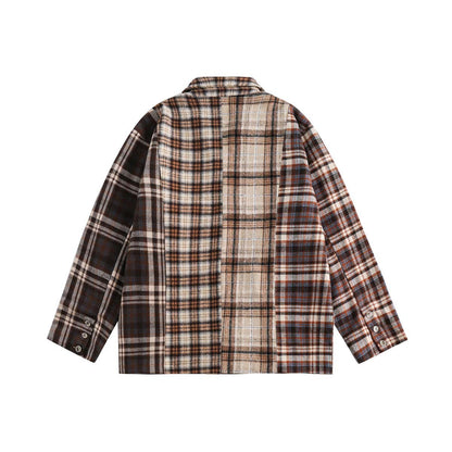 Japanese Trendy Plaid Suit Jacket