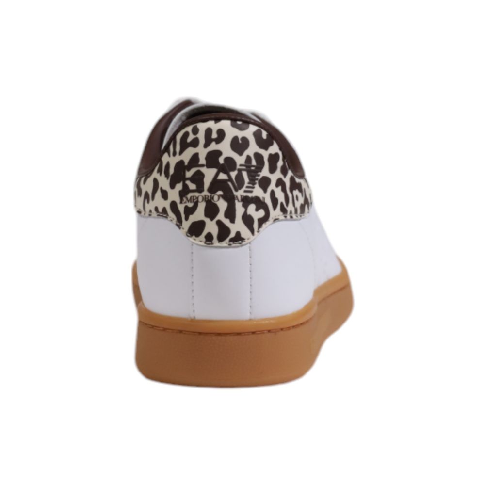 EA7 Emporio Armani Beige Leather Sneaker - SMARTMARTNZ