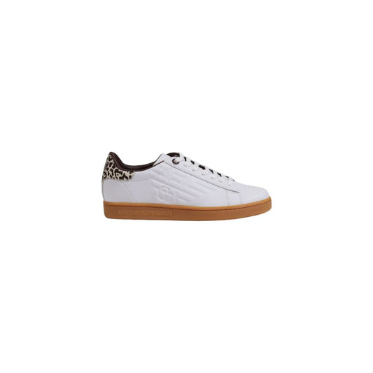 EA7 Emporio Armani Beige Leather Sneaker - SMARTMARTNZ