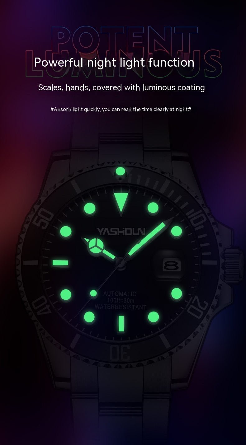 “Elegant Mechanical Steel Belt Watch – Perfect for Business or Casual Wear” - SMARTMARTNZ