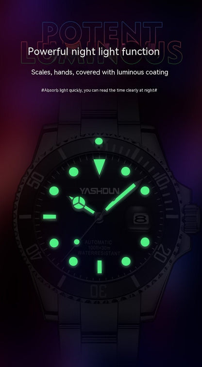 “Elegant Mechanical Steel Belt Watch – Perfect for Business or Casual Wear” - SMARTMARTNZ