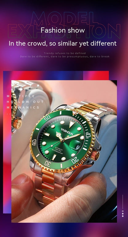 “Elegant Mechanical Steel Belt Watch – Perfect for Business or Casual Wear” - SMARTMARTNZ