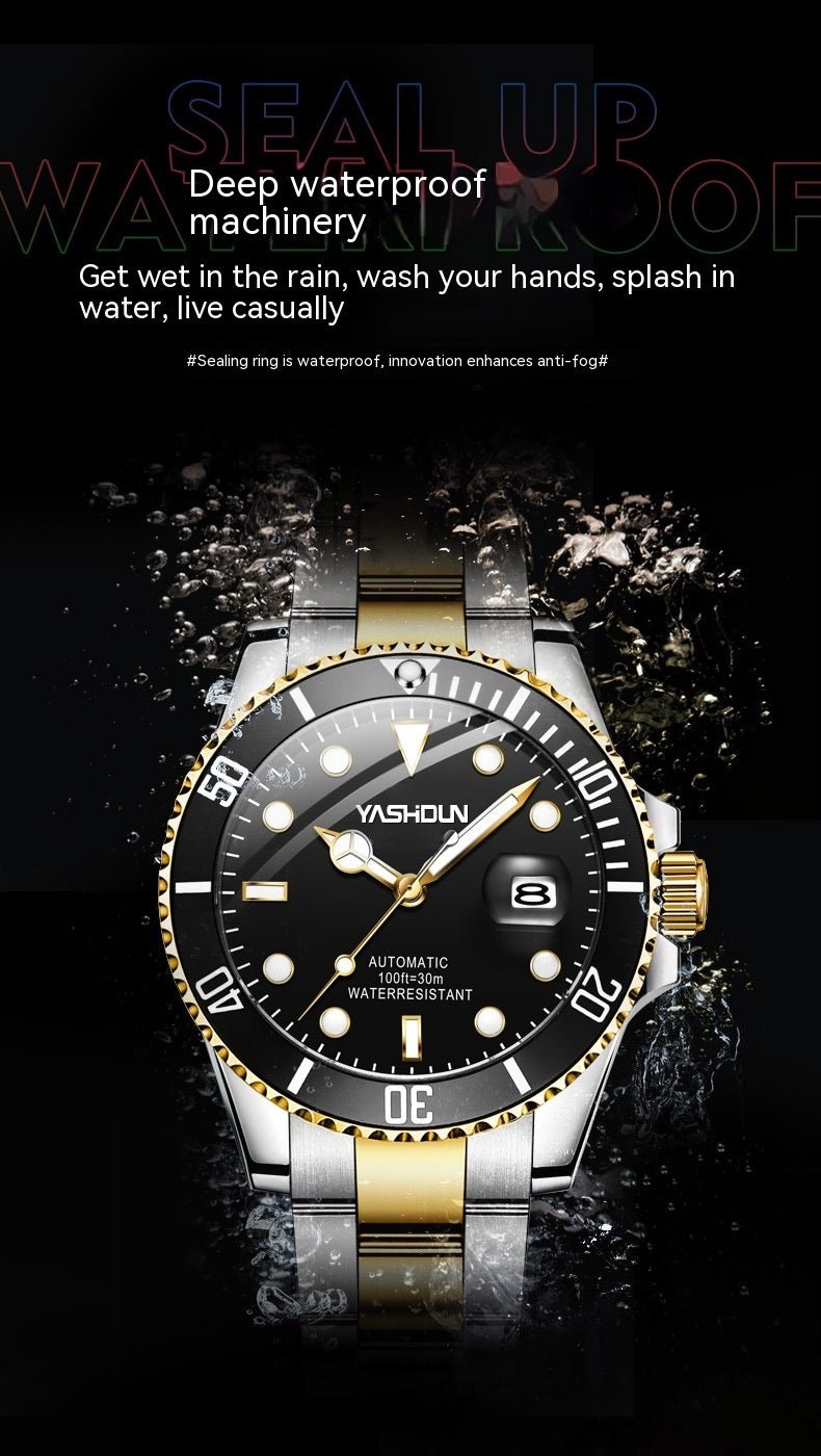 “Elegant Mechanical Steel Belt Watch – Perfect for Business or Casual Wear” - SMARTMARTNZ