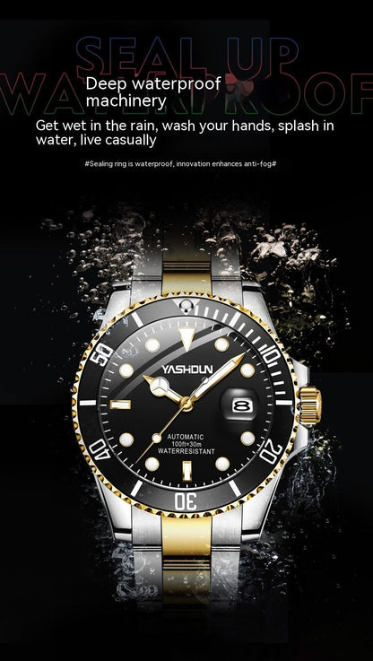 “Elegant Mechanical Steel Belt Watch – Perfect for Business or Casual Wear” - SMARTMARTNZ