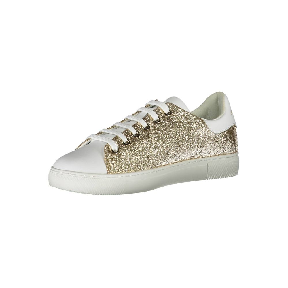 Emporio Armani Gold Polyester Women Sneaker - SMARTMARTNZ
