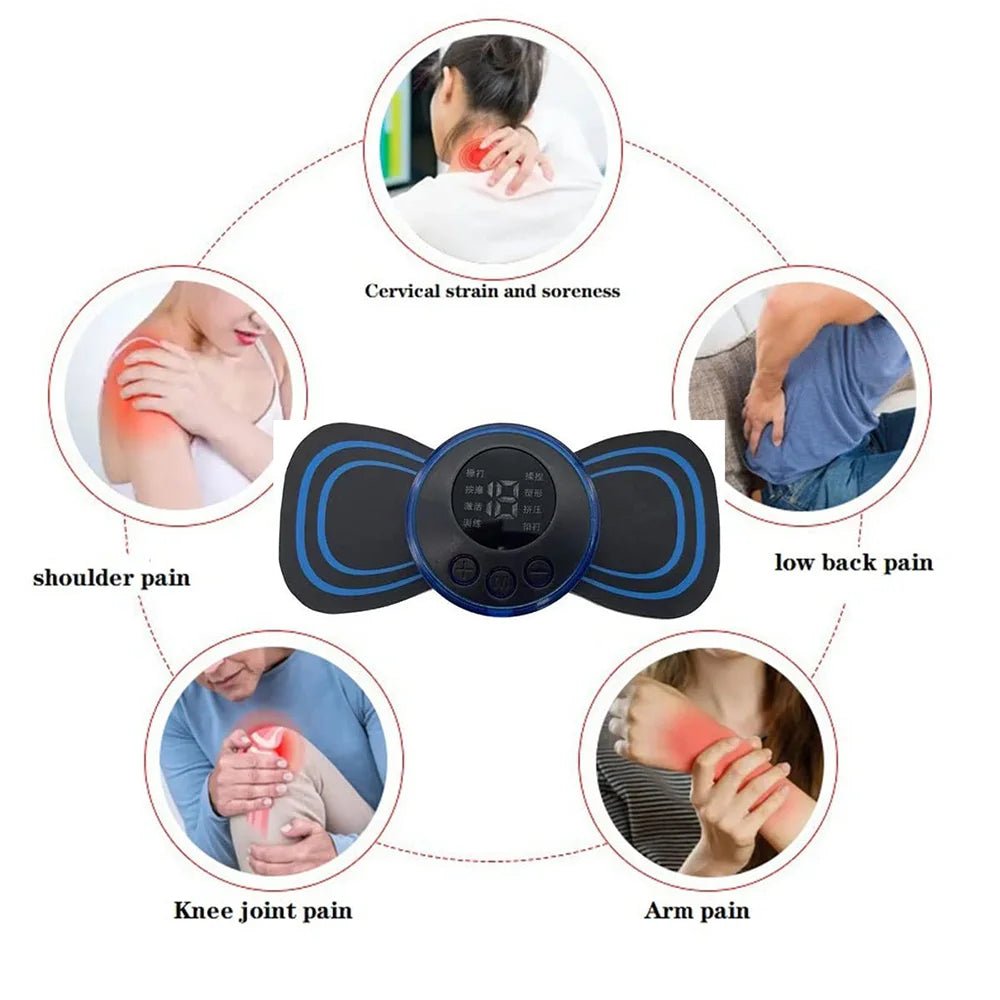 EMS Mini Massage Patch Portable Electric Neck Massager Shoulder and Neck Pulse Therapy Instrument Cervical Massage Patch - SMARTMARTNZ