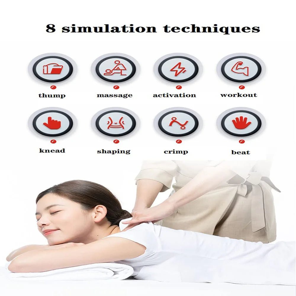 EMS Mini Massage Patch Portable Electric Neck Massager Shoulder and Neck Pulse Therapy Instrument Cervical Massage Patch - SMARTMARTNZ