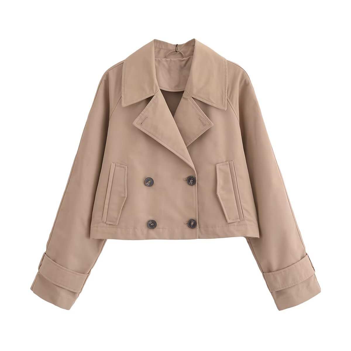 European And American Style Women's Clothing French Trench Coat Long Sleeve Elegant Jacket Coat - SMARTMARTNZ