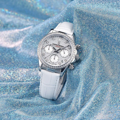 Fashion Diamond Calendar Luminous Fine Steel Women's Watch - SMARTMARTNZ