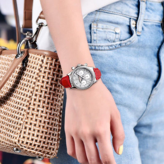 Fashion Diamond Calendar Luminous Fine Steel Women's Watch - SMARTMARTNZ